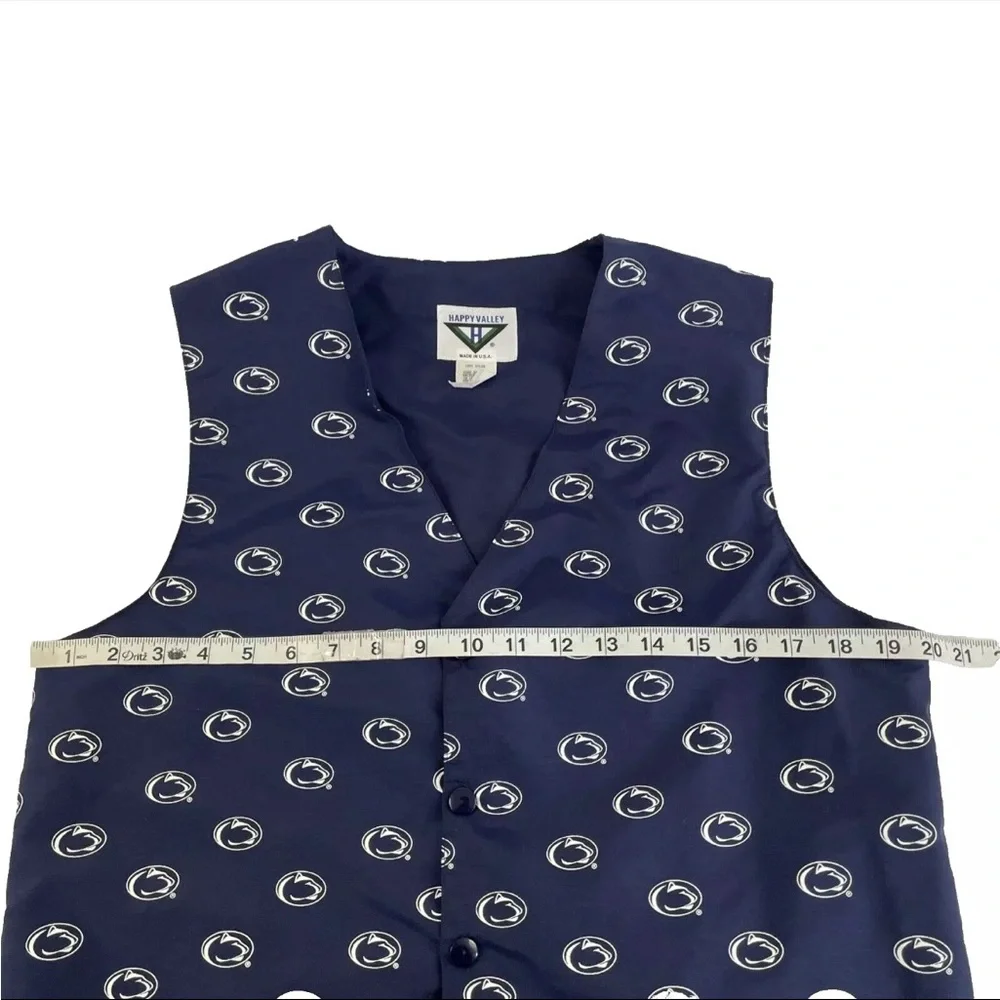 New Mens Penn State Nittany Lions Button Up Vest Sz‎ S Happy Valley NWOT